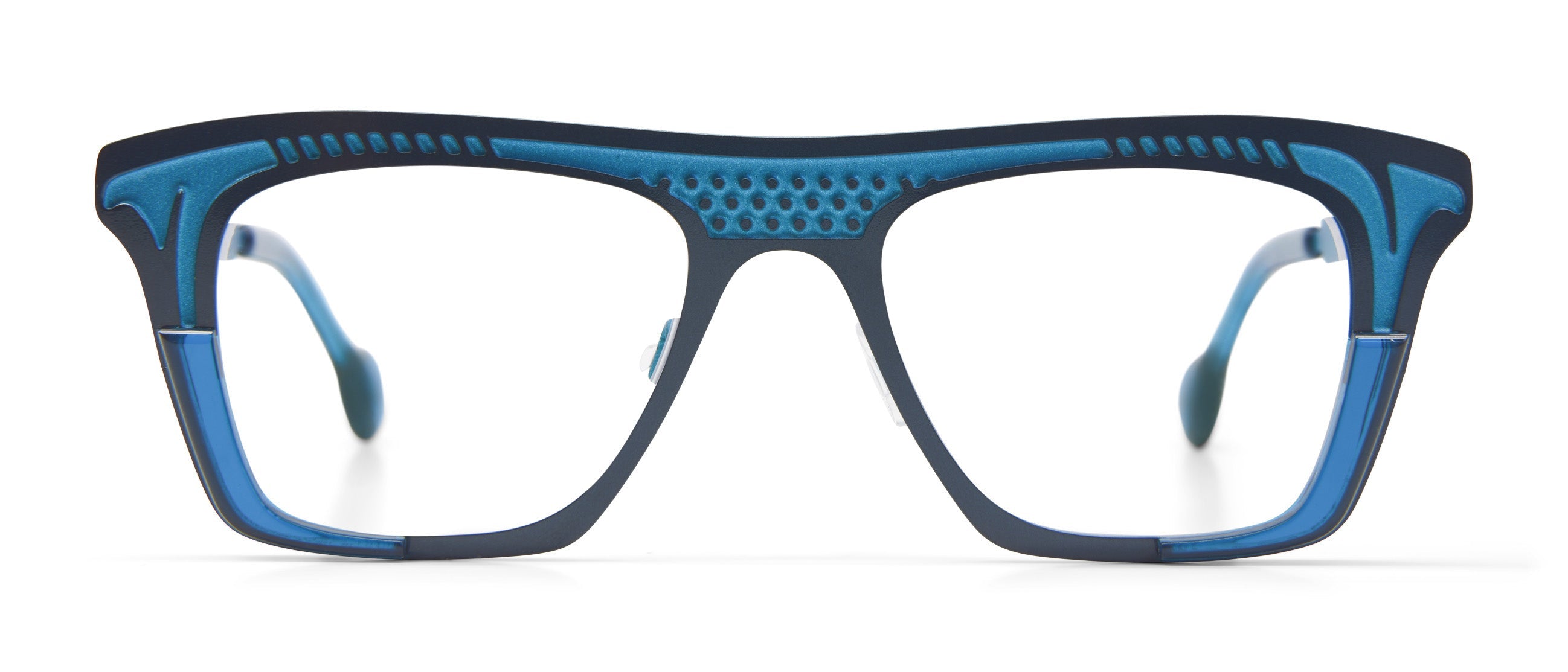 Transparent Petrol Blue