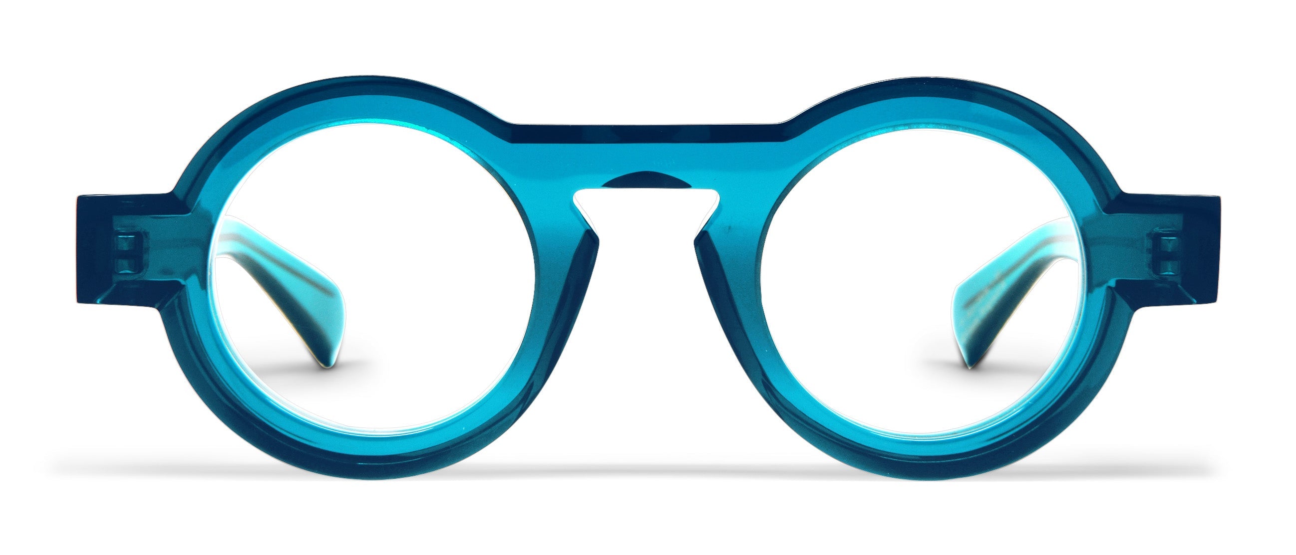 Transparent Petrol Blue