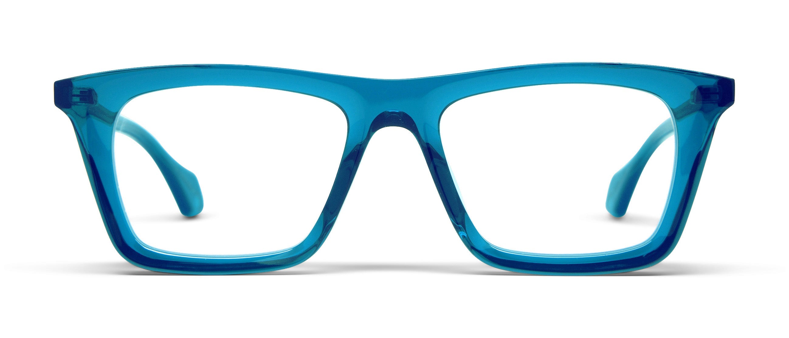 Transparent Petrol Blue