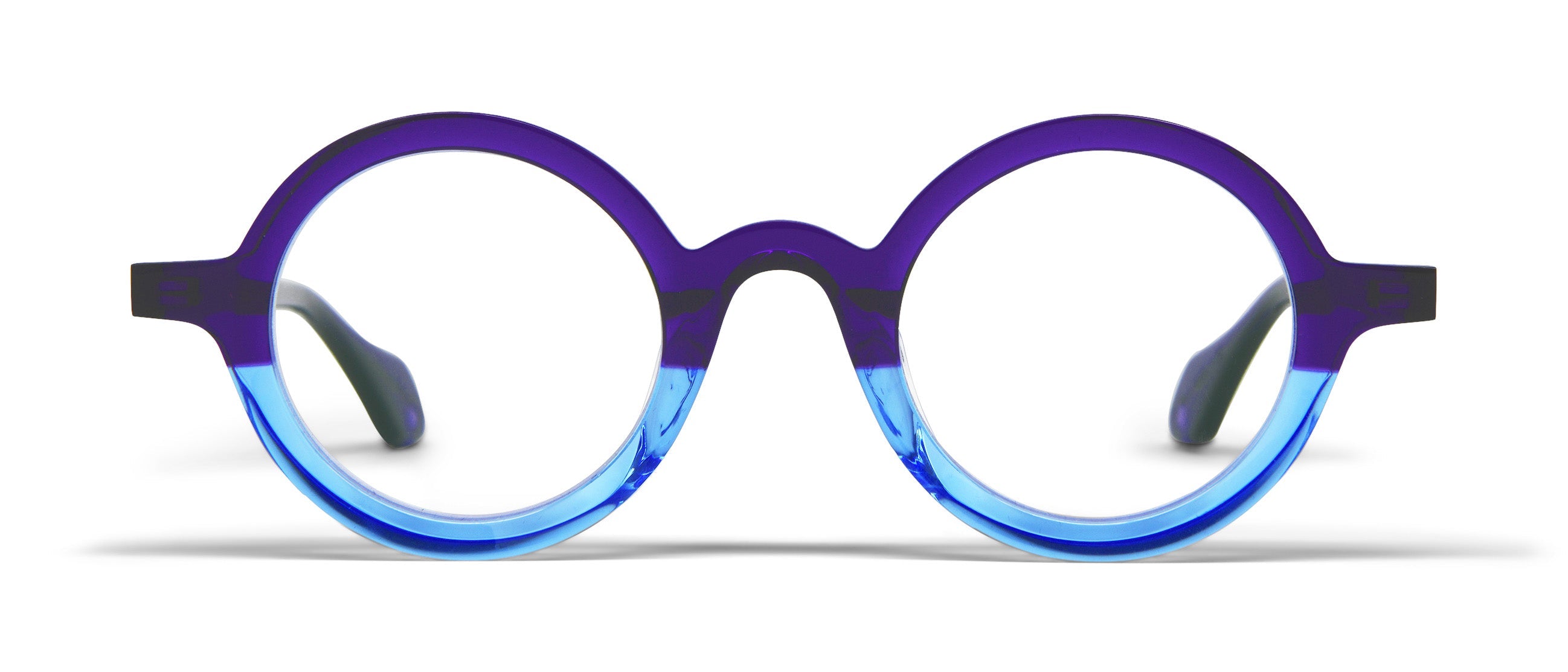 Transparent Purple Orchid / Transparent Smurf Blue
