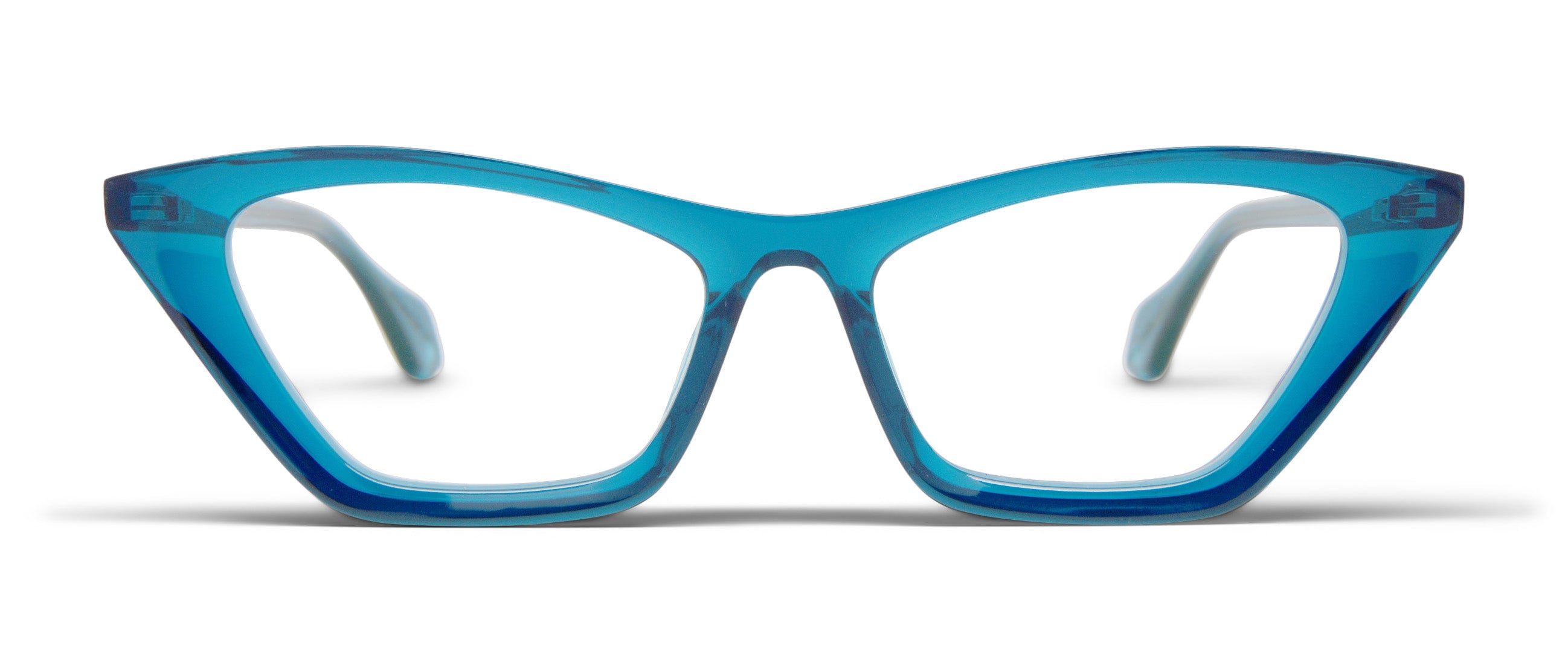 Transparent Petrol Blue