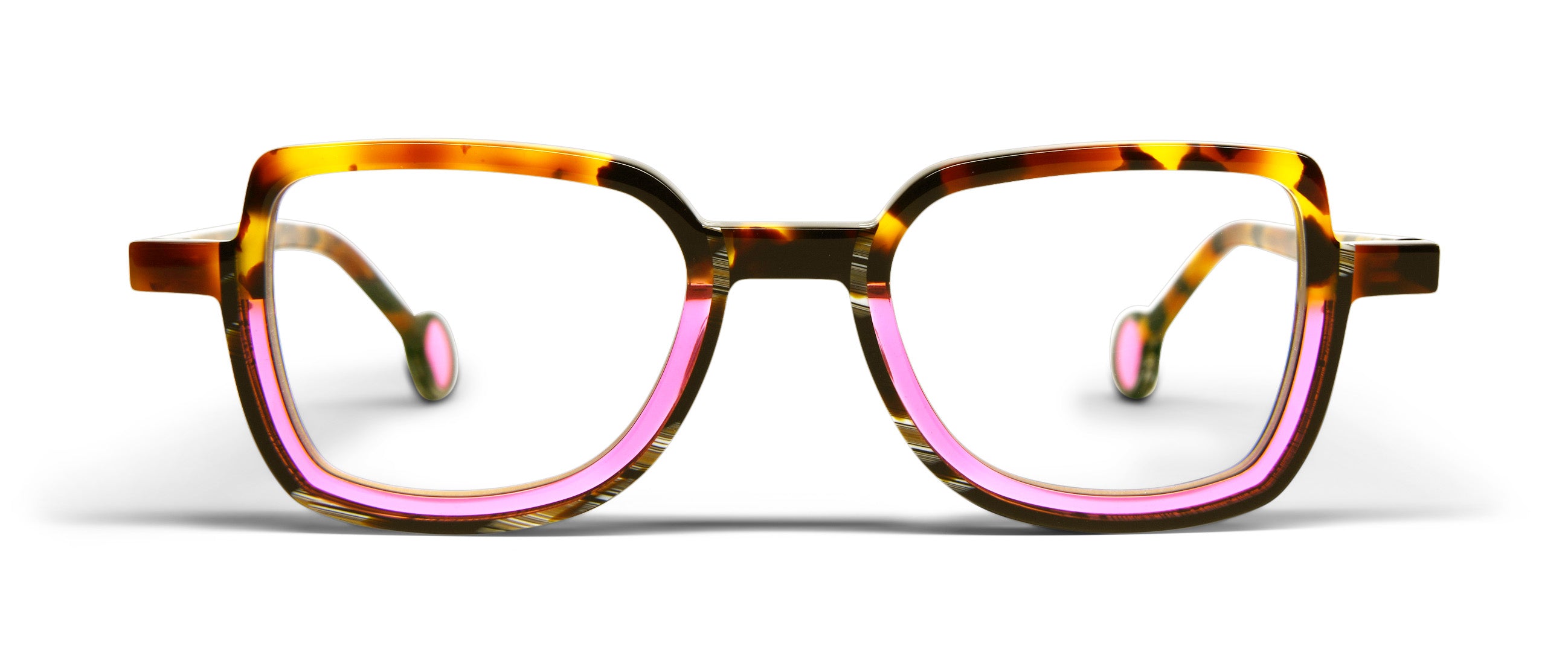Brown Dalmatian / Dark Brown Horn / Shocking Pink