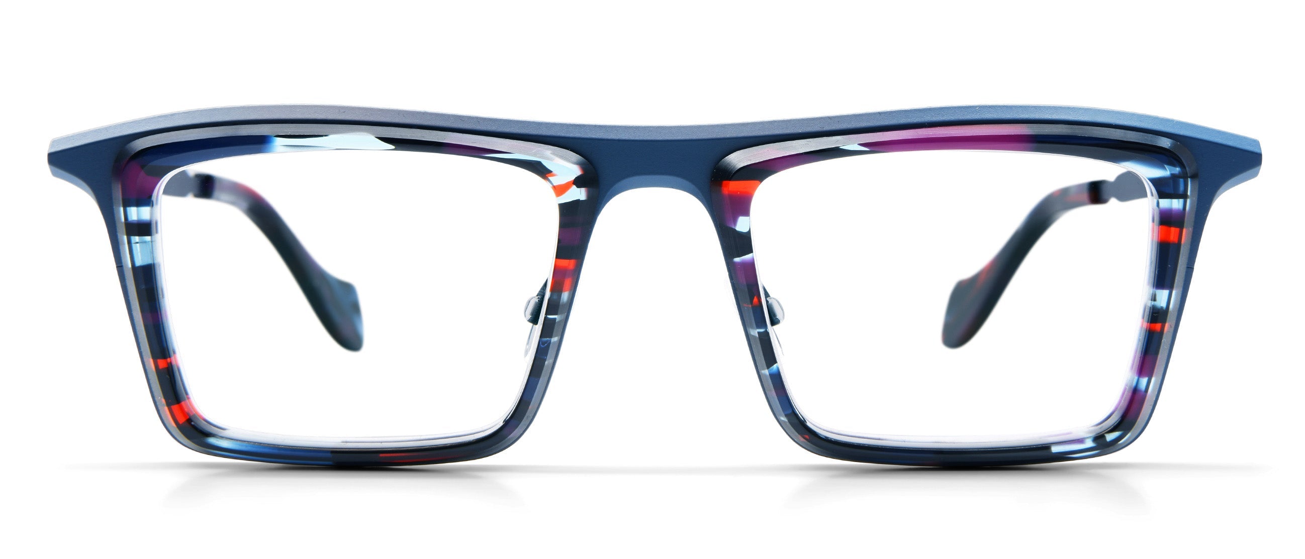 Navy / Blue and Red Tortoise
