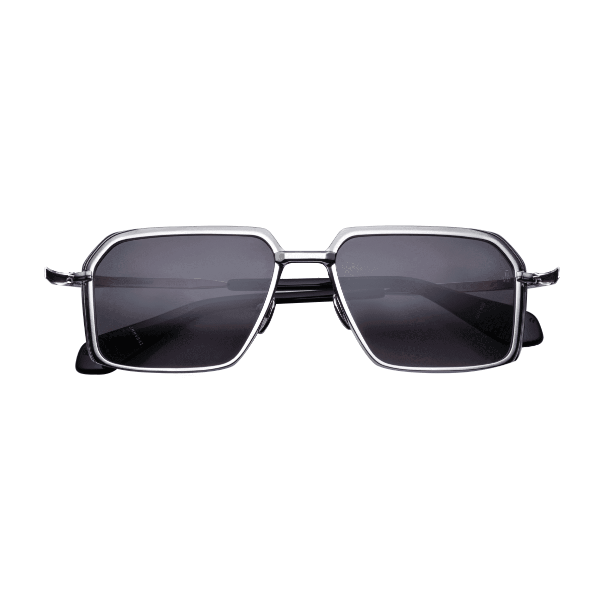 Jacques Marie Mage VASCO Sunglasses - SILVER JET GRAD STERLING SILVER/, Medium