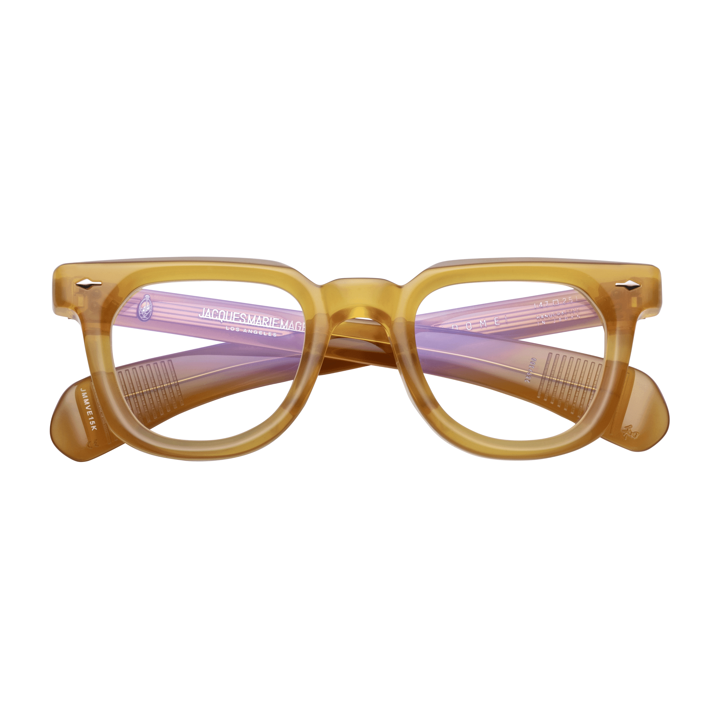 Jacques Marie Mage VENDOME Eyeglasses - HONEY, DEMO LENS CR39, LIGHT GOLD/, Small
