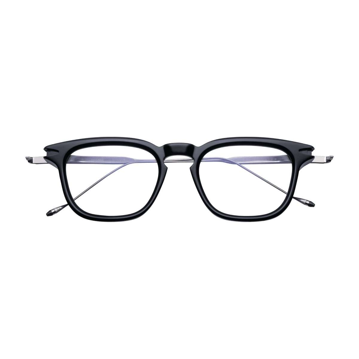 Jacques Marie Mage WILLIAM Eyeglasses - NOIR SUPERLIGHT GREY SILVER/, Small / Medium