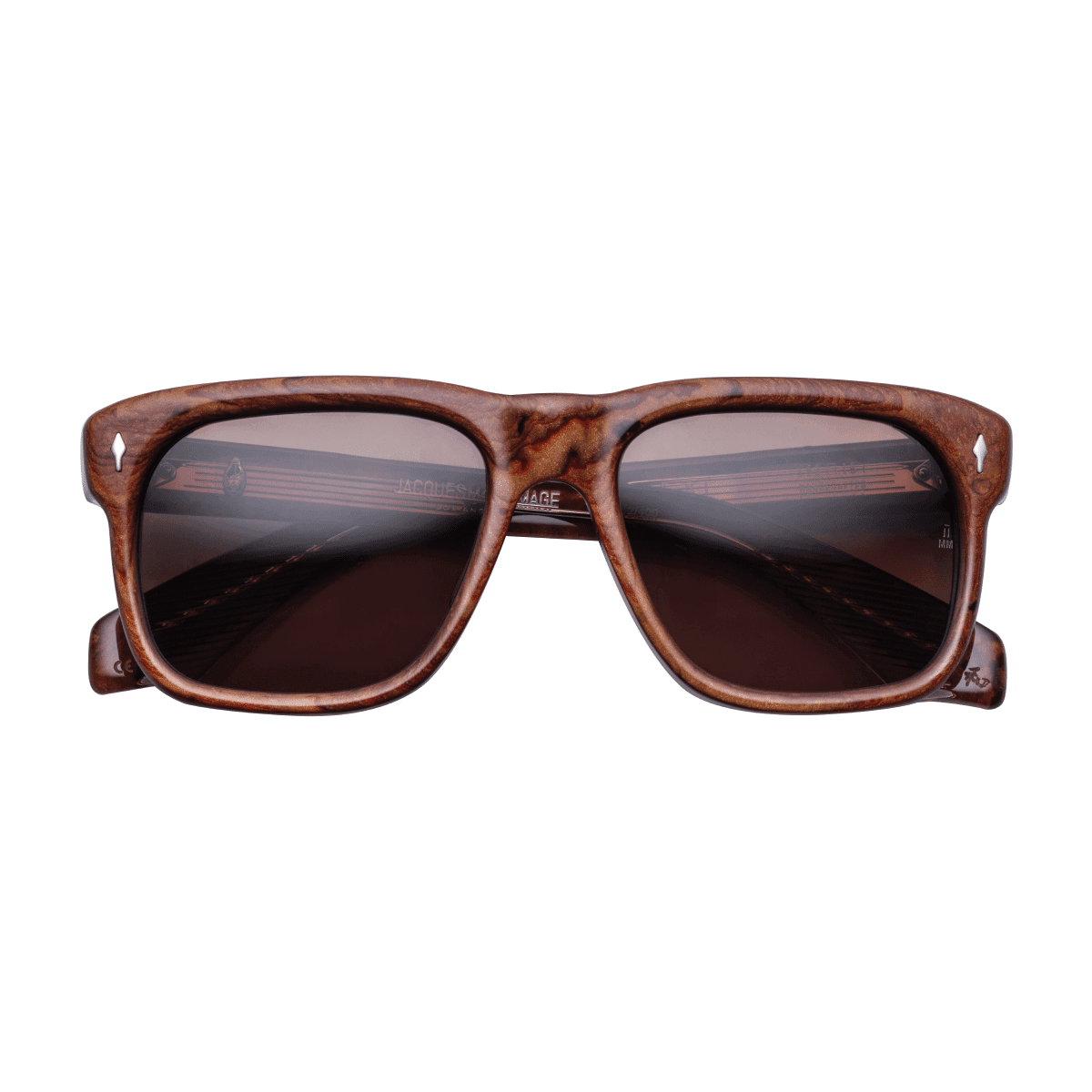 Jacques Marie Mage YVES Sunglasses - BURLWOOD, LAVENDER CR39, DARK GOLD/, Medium