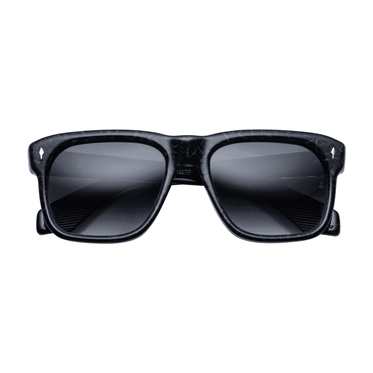 Jacques Marie Mage YVES Sunglasses - SLATE, CRESCENT GRADIENT STERLING/SILVER, Medium