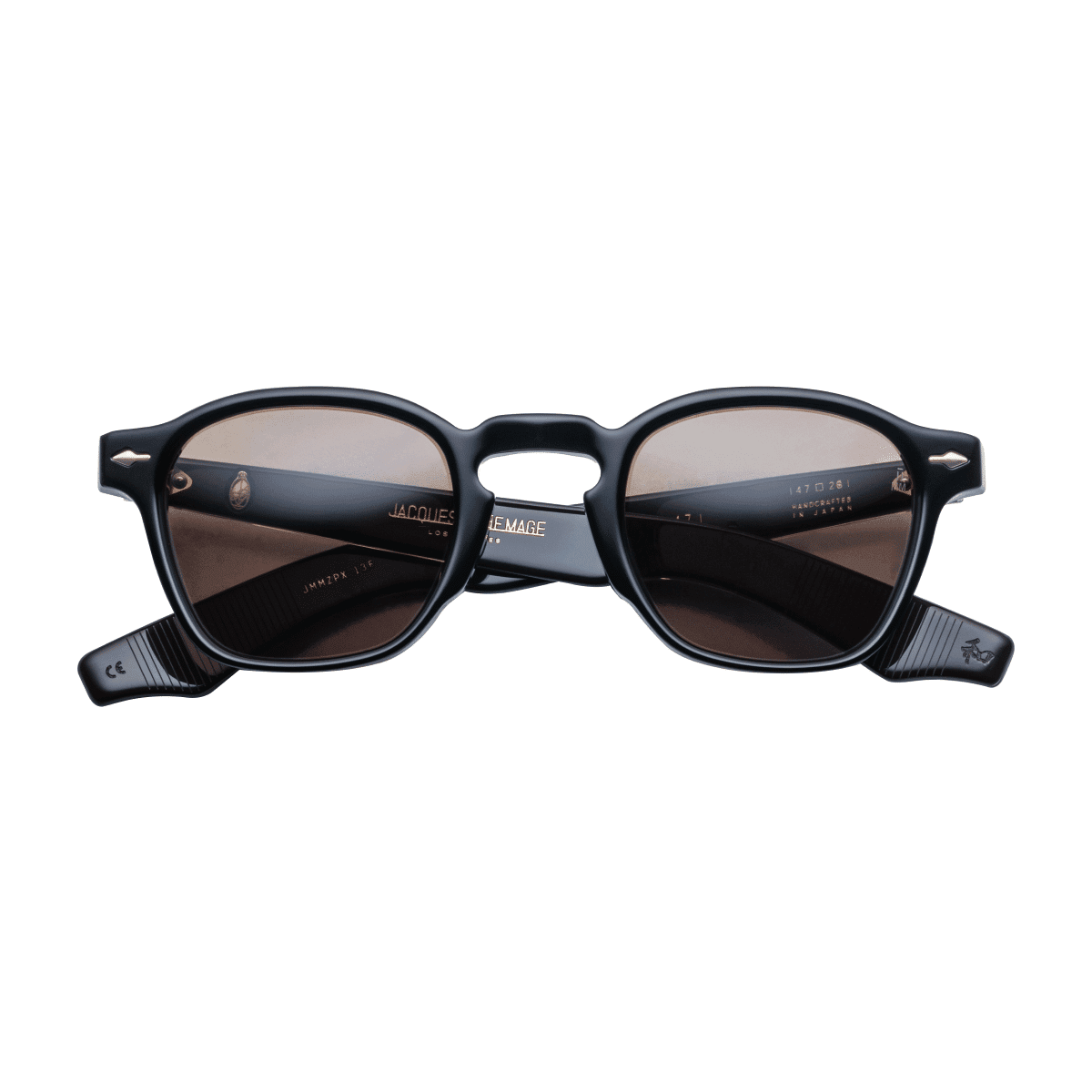 Jacques Marie Mage ZEPHIRIN 47 Sunglasses - STALLION SUMATRA DARK GOLD/, Small