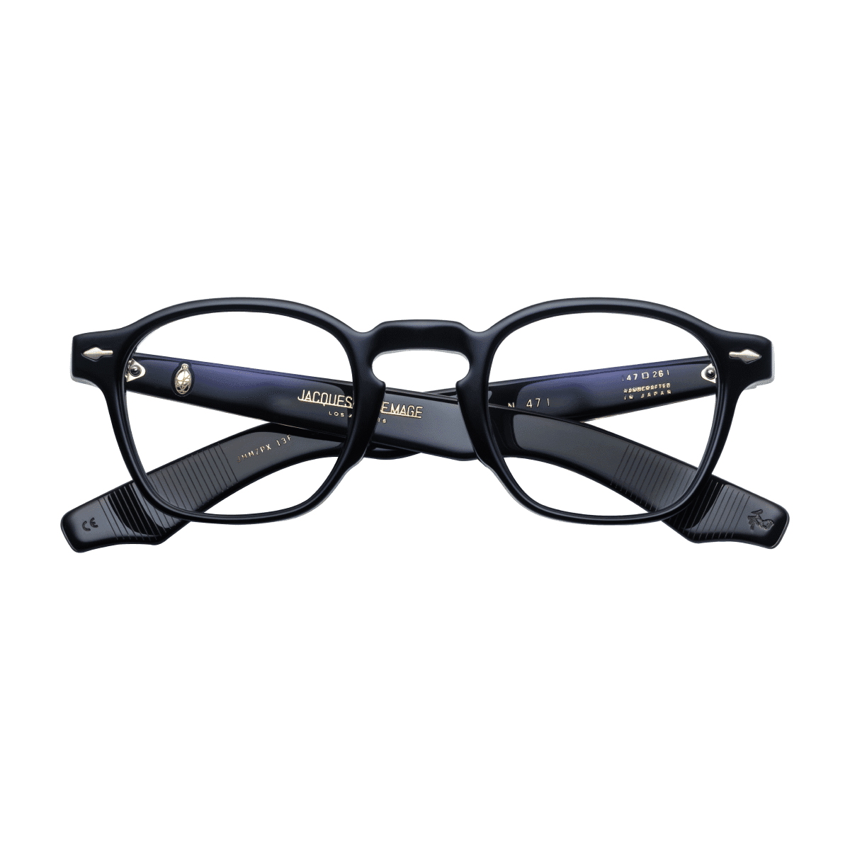 Jacques Marie Mage ZEPHIRIN Eyeglasses - STALLION, DEMO LENS, DARK GOLD/ 47//, Small