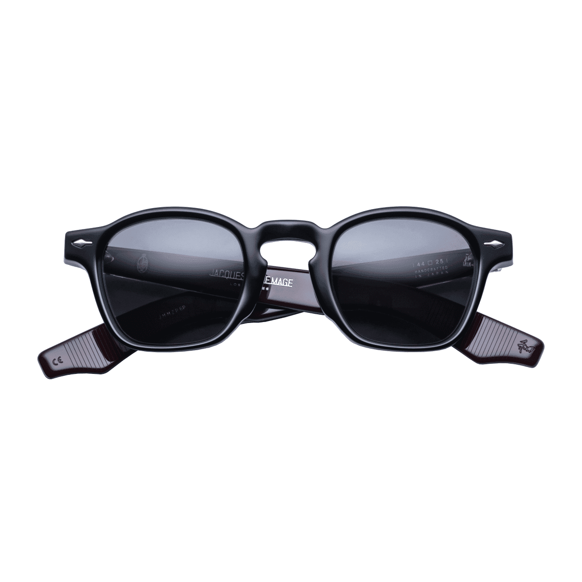 Jacques Marie Mage ZEPHIRIN Sunglasses - BLOODSTONE, JET STERLING SILVER/, Small