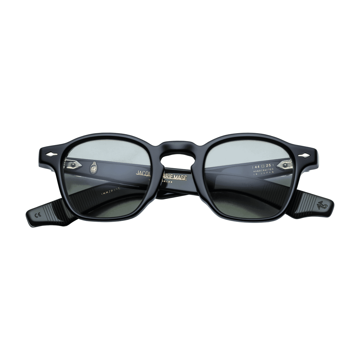 Jacques Marie Mage ZEPHIRIN Sunglasses - COBRA, LIGHT BOTTLE GREEN STERLING/SILVER, Small