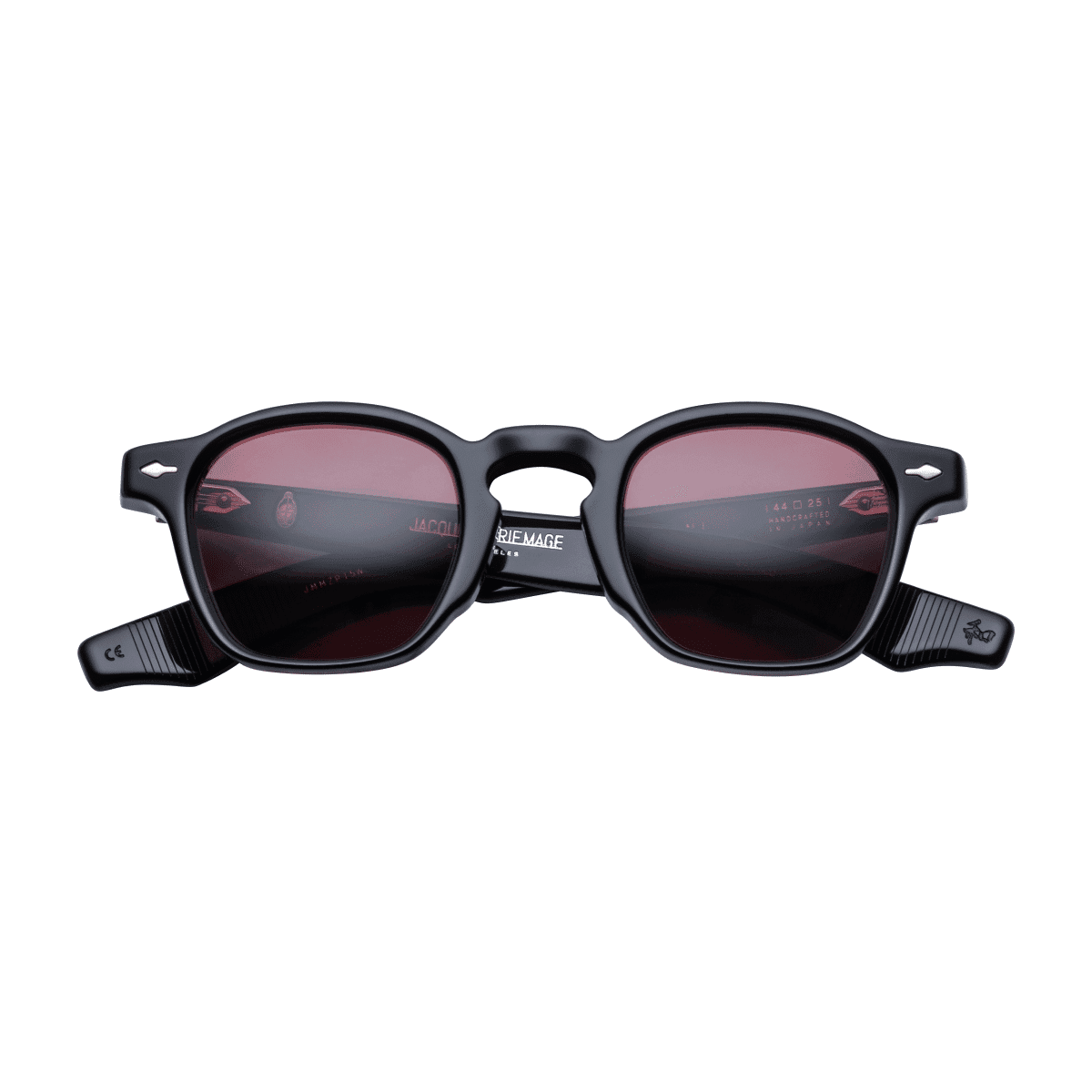 Jacques Marie Mage ZEPHIRIN Sunglasses - SABER, CRIMSON STERLING SILVER/, Small
